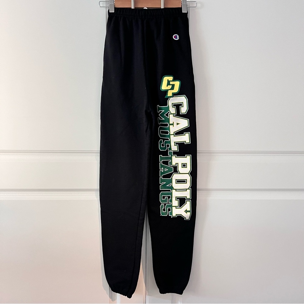 Champion - CAL POLY Mustangs Sweatpants - Black, Size XS